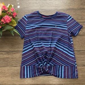 Girls Tommy Hilfiger striped twist tie top